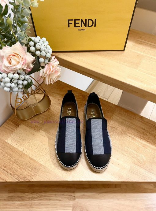 P Women's and P Men's 300Fendi men's and women's striped linen bottom fishing shoes are madebqxhlifi - Image 2