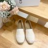 CELINE Striped Flat Heel Fisherman's Shoes This single shoe is made of cotton canvas and feaa6jq0a0e