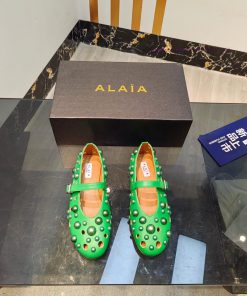 ALAIA's latest ballet shoes for 2024, featuring a unique heart-shaped design and a sexy lookeq306dy2