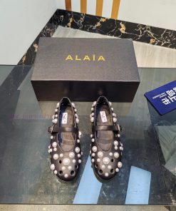 ALAIA's latest ballet shoes for 2024, featuring a unique heart-shaped design and a sexy lookbs0r9cy6