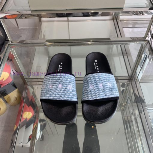 Marni's new spring and summer couple style slippers exude the necessary atmosphere for summed0pzyxtr