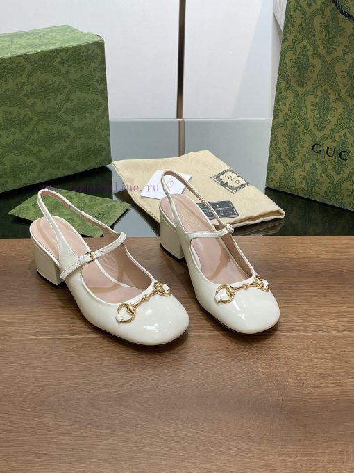 2024 G Home Early Autumn New GUcc 𝐢 Horseneck Buckle Open Heel Shallow Back Strap Sandals Thr1cjzml4 - Image 6