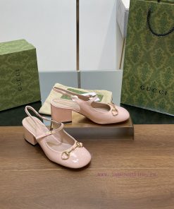 2024 G Home Early Autumn New GUcc 𝐢 Horseneck Buckle Open Heel Shallow Back Strap Sandals Thddtxcduj