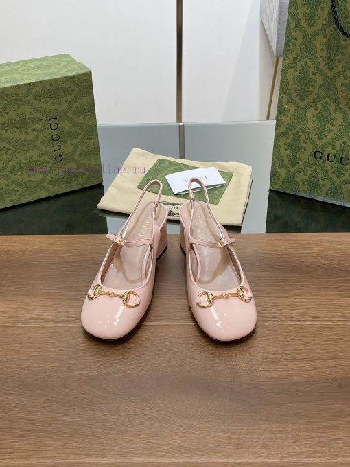 2024 G Home Early Autumn New GUcc 𝐢 Horseneck Buckle Open Heel Shallow Back Strap Sandals Thddtxcduj - Image 5