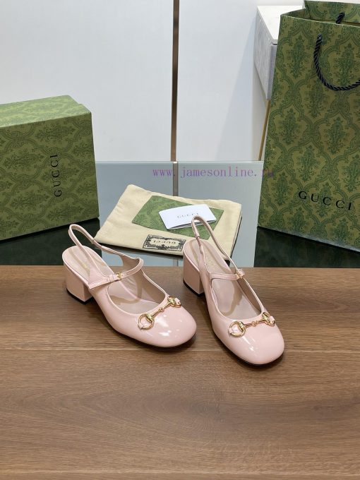 2024 G Home Early Autumn New GUcc 𝐢 Horseneck Buckle Open Heel Shallow Back Strap Sandals Thddtxcduj - Image 6