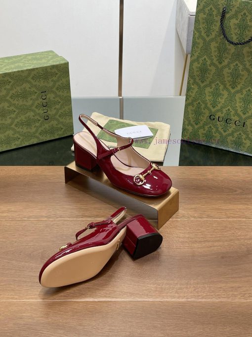 2024 G Home Early Autumn New GUcc 𝐢 Horseneck Buckle Open Heel Shallow Back Strap Sandals Th1zm6cvu5 - Image 10