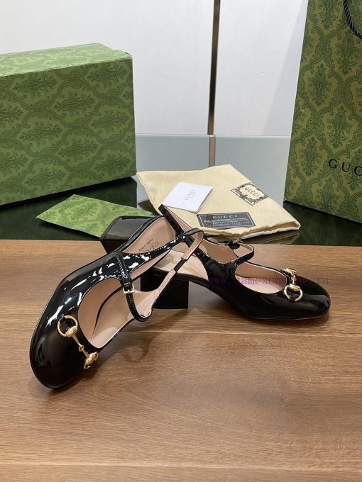 2024 G Home Early Autumn New GUcc 𝐢 Horseneck Buckle Open Heel Shallow Back Strap Sandals Thtvrxvzxe - Image 8