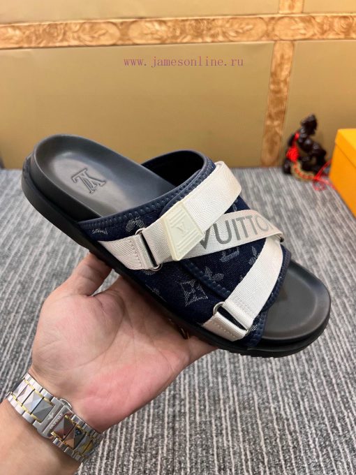 LV One Word Drag LOUIS VUITTON high-end slippers are created one-on-one by Ludeng Yiwei,Branosbd4uwb - Image 2