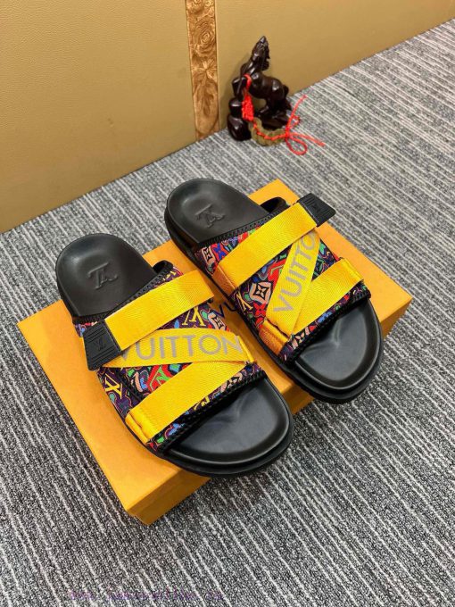 LV One Word Drag LOUIS VUITTON high-end slippers are created one-on-one by Ludeng Yiwei,Bran1jlrp8z5 - Image 3