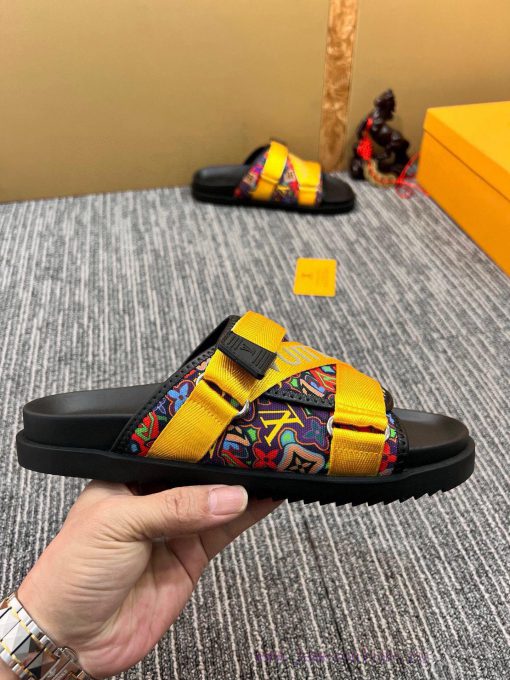 LV One Word Drag LOUIS VUITTON high-end slippers are created one-on-one by Ludeng Yiwei,Bran1jlrp8z5 - Image 5