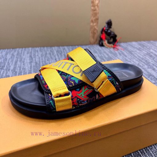 LV One Word Drag LOUIS VUITTON high-end slippers are created one-on-one by Ludeng Yiwei,Bran1jlrp8z5 - Image 9