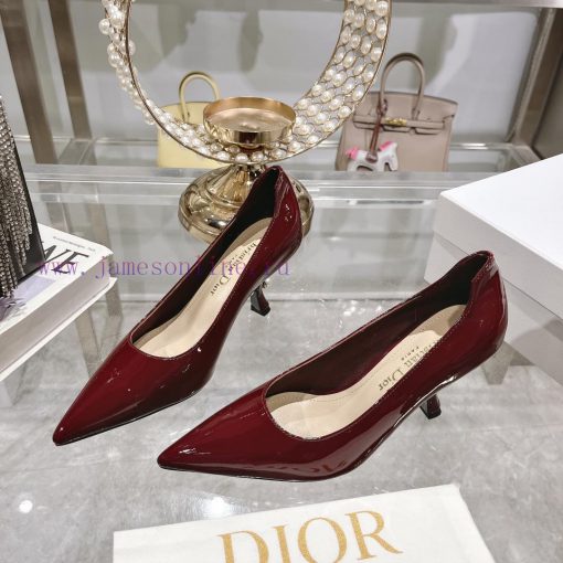 //Dior pointed high-heeled single shoesDior 2024 Summer New Marie Jean Exquisite High Heels uhmno2lr - Image 4