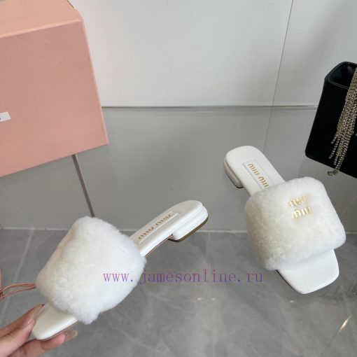 2 ⃣ ️0 ⃣ ️2 ⃣ ️4 ️⃣Miumi*ss New autumn and winter flat wool slippersTop tier—————————Zp's dew06zwjx6 - Image 5