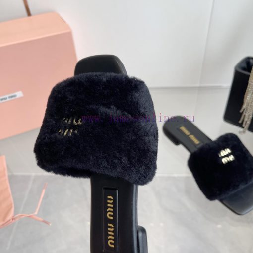 2 ⃣ ️0 ⃣ ️2 ⃣ ️4 ️⃣ Miumi * ss autumn and winter new flat bottomed woolen slippersTop tier——zzhhzrqs - Image 7