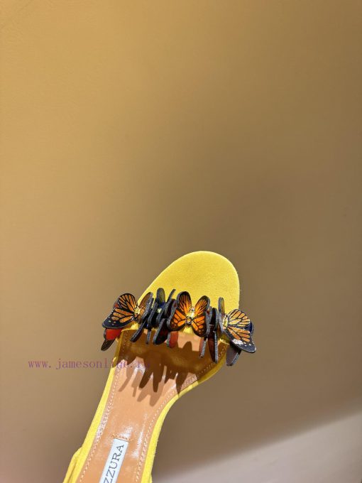 The mostAQUAZURA Big Pineapple Butterfly 🦋 Decorative high heels2024 Spring/Summer Butterflyuvsj5me1 - Image 5