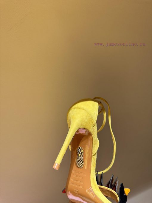 The mostAQUAZURA Big Pineapple Butterfly 🦋 Decorative high heels2024 Spring/Summer Butterflyuvsj5me1 - Image 7