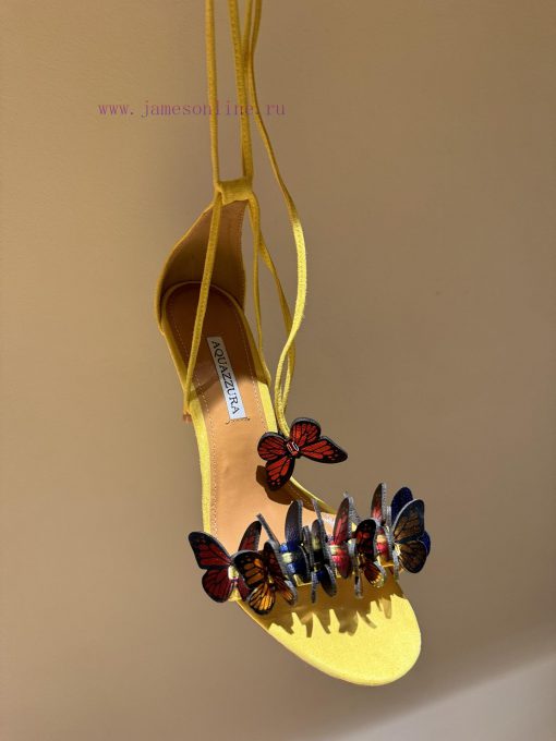 The mostAQUAZURA Big Pineapple Butterfly 🦋 Decorative high heels2024 Spring/Summer Butterflyuvsj5me1 - Image 8
