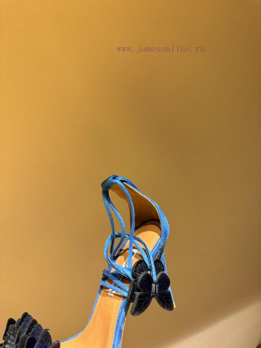 The mostAQUAZURA Big Pineapple Butterfly 🦋 Decorative high heels2024 Spring/Summer Butterflynitv4po0 - Image 6