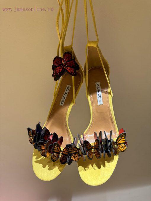 The mostAQUAZURA Big Pineapple Butterfly 🦋 Decorative high heels2024 Spring/Summer Butterflyuvsj5me1 - Image 10