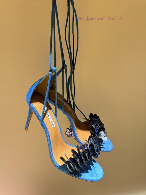 The mostAQUAZURA Big Pineapple Butterfly 🦋 Decorative high heels2024 Spring/Summer Butterflynitv4po0 - Image 9