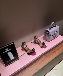 The mostAQUAZURA Big Pineapple Butterfly 🦋 Decorative high heels2024 Spring/Summer Butterflymjtzzbgd