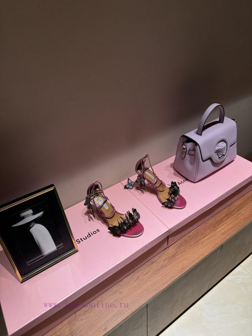 The mostAQUAZURA Big Pineapple Butterfly 🦋 Decorative high heels2024 Spring/Summer Butterflymjtzzbgd - Image 2