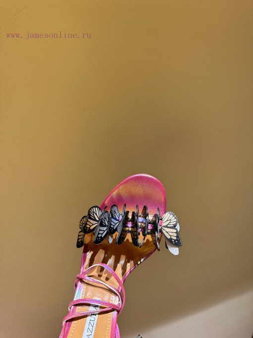 The mostAQUAZURA Big Pineapple Butterfly 🦋 Decorative high heels2024 Spring/Summer Butterflymjtzzbgd - Image 5