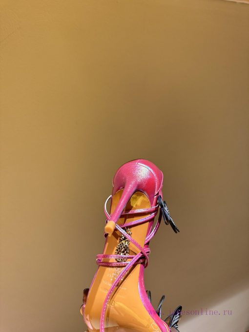 The mostAQUAZURA Big Pineapple Butterfly 🦋 Decorative high heels2024 Spring/Summer Butterflymjtzzbgd - Image 8
