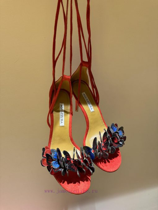 The mostAQUAZURA Big Pineapple Butterfly 🦋 Decorative high heels2024 Spring/Summer Butterflyv8ed00aq - Image 10
