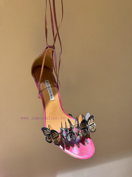 The mostAQUAZURA Big Pineapple Butterfly 🦋 Decorative high heels2024 Spring/Summer Butterflymjtzzbgd - Image 9
