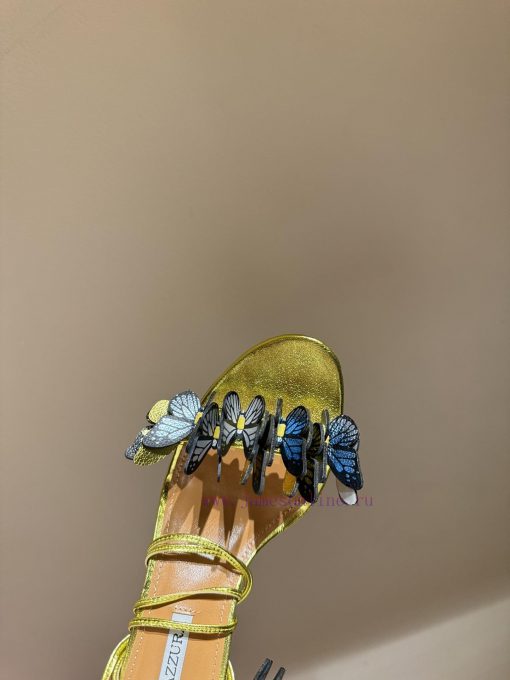 The mostAQUAZURA Big Pineapple Butterfly 🦋 Decorative high heels2024 Spring/Summer Butterflyrc7t7acp - Image 5