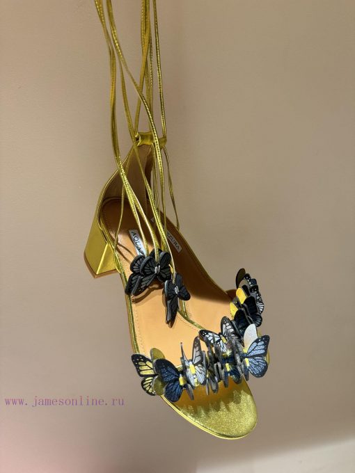 The mostAQUAZURA Big Pineapple Butterfly 🦋 Decorative high heels2024 Spring/Summer Butterflyrc7t7acp - Image 10