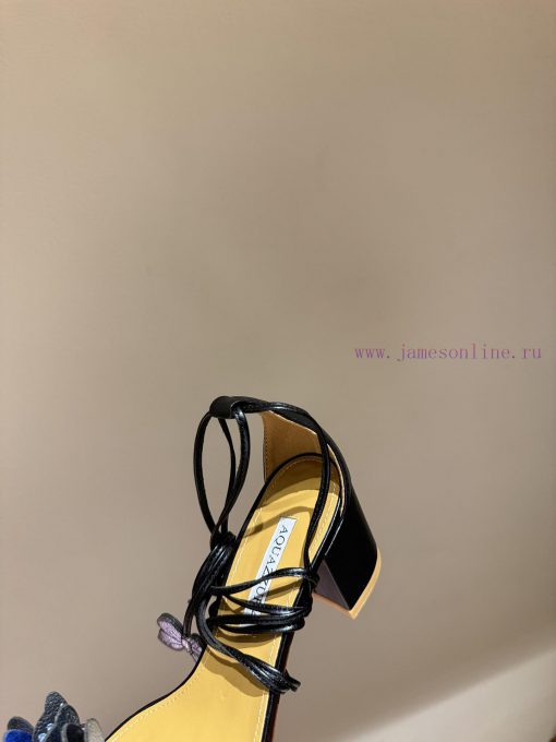 The mostAQUAZURA Big Pineapple Butterfly 🦋 Decorative high heels2024 Spring/Summer Butterflyzodgfpni - Image 6