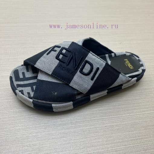 Couple styleFENDI's latest thick soled slippers for spring and summer, featuring an embroidenw1209cg - Image 9