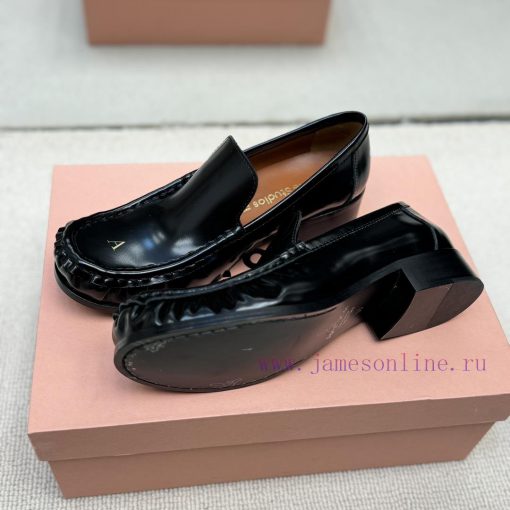 Acne Studios Top EditionThe latest hot stamping logo of the 24s loafer is simply beautiful tt7u314yo - Image 7