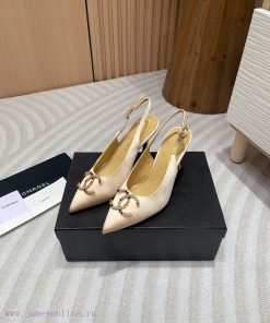 -24FW new Chanel pearl buckle flat/high-heeled sandalsDouble C color bead buckle design, sui551x3p5u