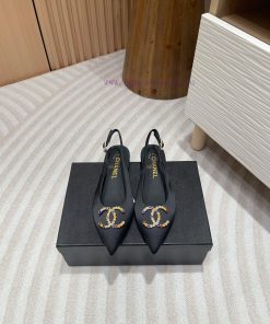 -24FW new Chanel pearl buckle flat/high-heeled sandalsDouble C color bead buckle design, suikyjdnexg