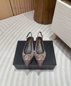 -24FW new Chanel pearl buckle flat/high-heeled sandalsDouble C color bead buckle design, sui3y8hi2zg