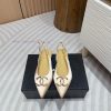 -24FW new Chanel pearl buckle flat/high-heeled sandalsDouble C color bead buckle design, suipcrvu956