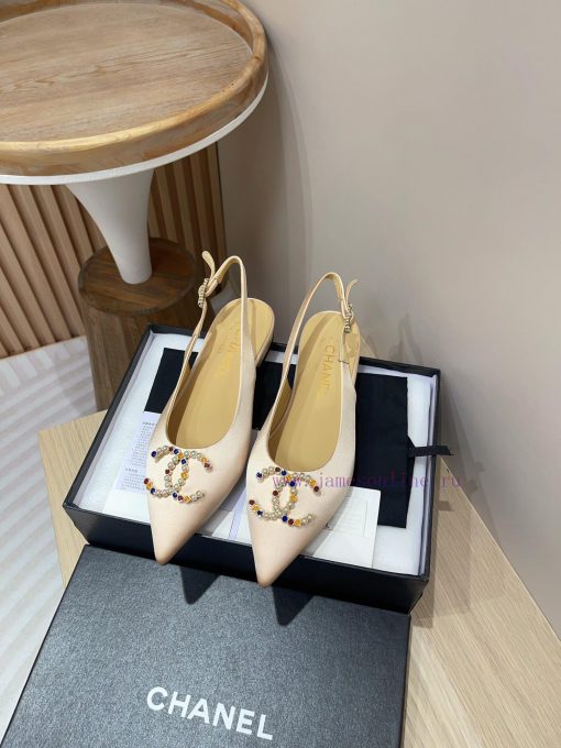 -24FW new Chanel pearl buckle flat/high-heeled sandalsDouble C color bead buckle design, suipcrvu956 - Image 8