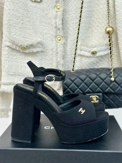 Chanel | Chanel 24P Spring/Summer New ProductsDouble C waterproof platform coarse heel sandaf413c8k7 - Image 2