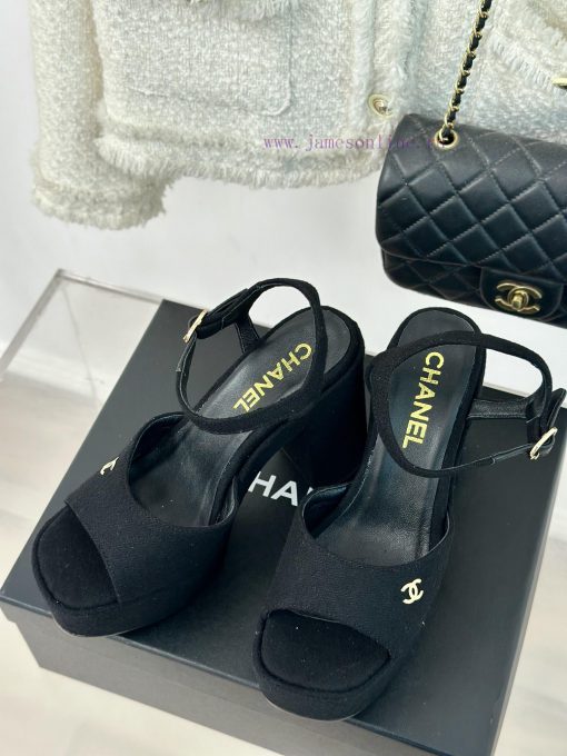 Chanel | Chanel 24P Spring/Summer New ProductsDouble C waterproof platform coarse heel sandaf413c8k7 - Image 3