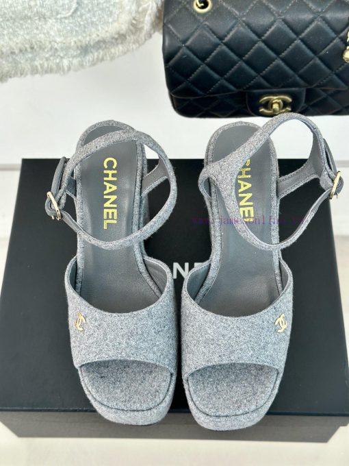 Chanel | Chanel 24P Spring/Summer New ProductsDouble C waterproof platform coarse heel sanda77gffyiz - Image 5