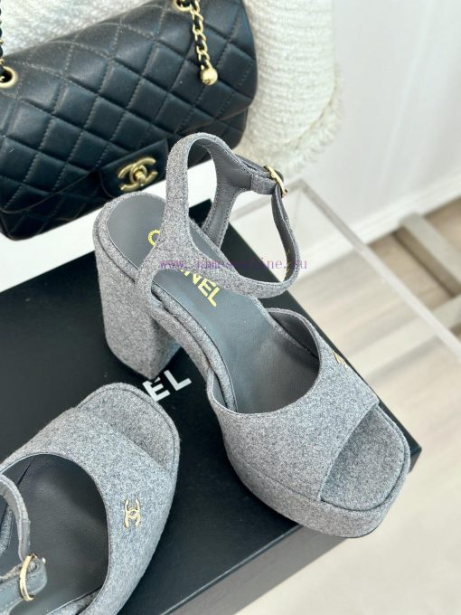 Chanel | Chanel 24P Spring/Summer New ProductsDouble C waterproof platform coarse heel sanda77gffyiz - Image 6