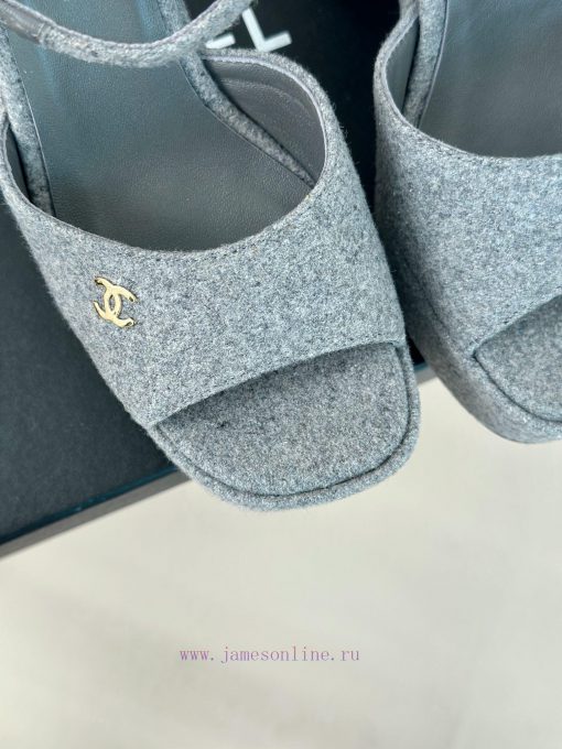 Chanel | Chanel 24P Spring/Summer New ProductsDouble C waterproof platform coarse heel sanda77gffyiz - Image 8