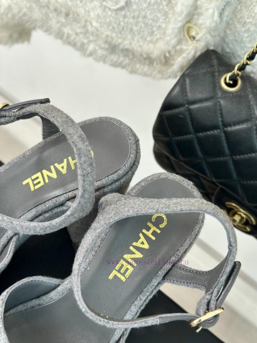 Chanel | Chanel 24P Spring/Summer New ProductsDouble C waterproof platform coarse heel sanda77gffyiz - Image 9