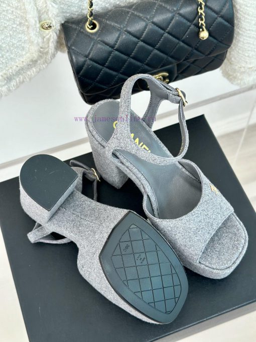 Chanel | Chanel 24P Spring/Summer New ProductsDouble C waterproof platform coarse heel sanda77gffyiz - Image 10
