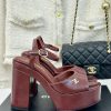 Chanel | Chanel 24P Spring/Summer New ProductsDouble C waterproof platform coarse heel sanda1w3dwwnx
