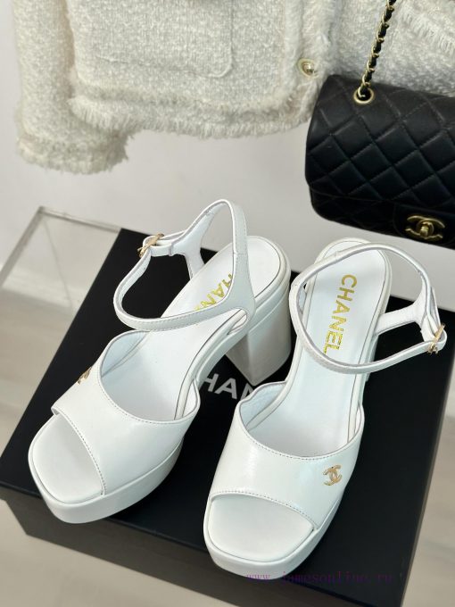 Chanel | Chanel 24P Spring/Summer New ProductsDouble C waterproof platform coarse heel sandar2ejwg14 - Image 3