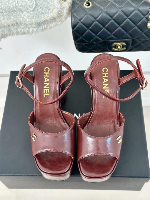 Chanel | Chanel 24P Spring/Summer New ProductsDouble C waterproof platform coarse heel sanda1w3dwwnx - Image 5